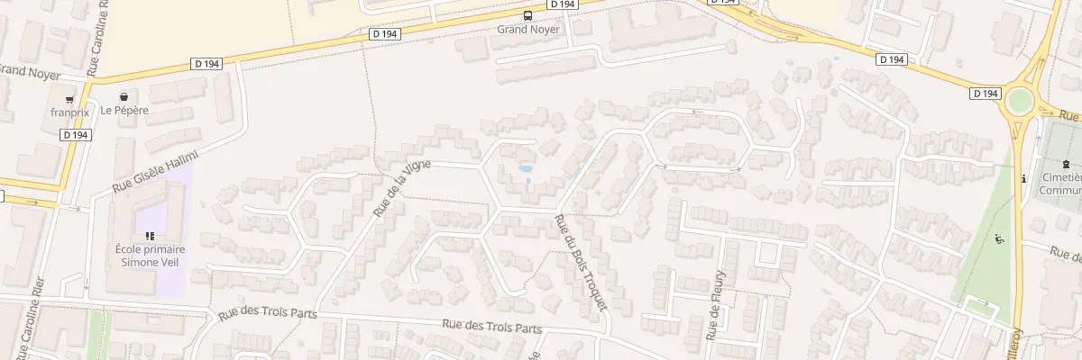Plan du 2 Rue de la Butte aux Lievres à Bondoufle