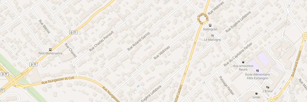 Plan du 58 Rue Védrines à Viry-Châtillon