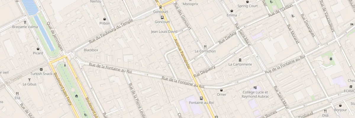 Plan du 123 Av Parmentier à Paris 11e Arrondissement