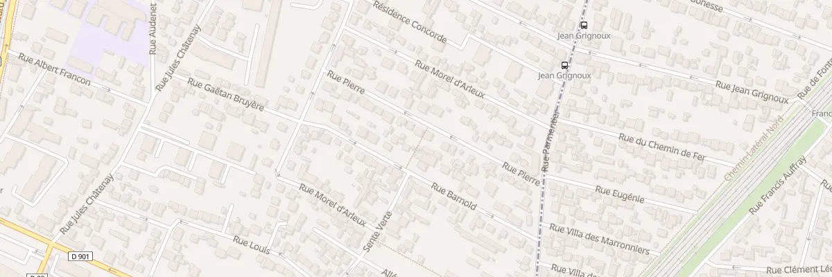 Plan du 25 Rue Pierre à Saint-Denis