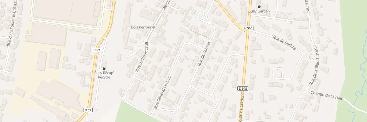 Plan du 7 Rue General Leclerc à Sully-sur-Loire