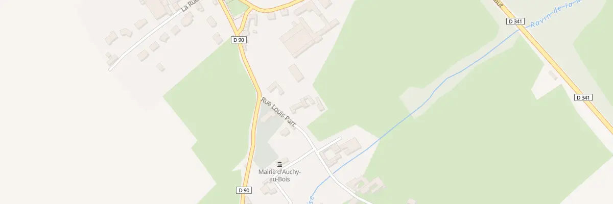Plan du 3 Rue Louis Part à Auchy-au-Bois