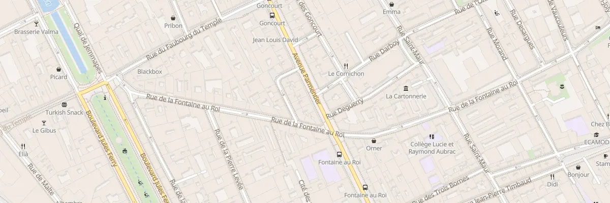 Plan du 119 Av Parmentier à Paris 11e Arrondissement