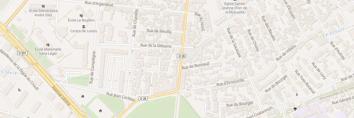 Plan du 55 Rue Henri Barbusse à Saint-Denis