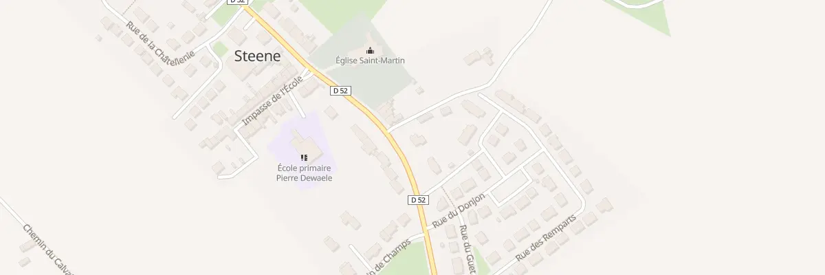 Plan du 30 Rue de la Mairie à Steene
