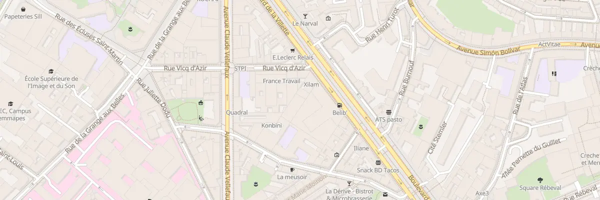Plan du 57 Bd de la Villette à Paris 10e Arrondissement