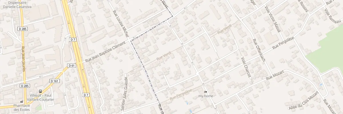 Plan du 43 Rue Verdi à Vitry-sur-Seine