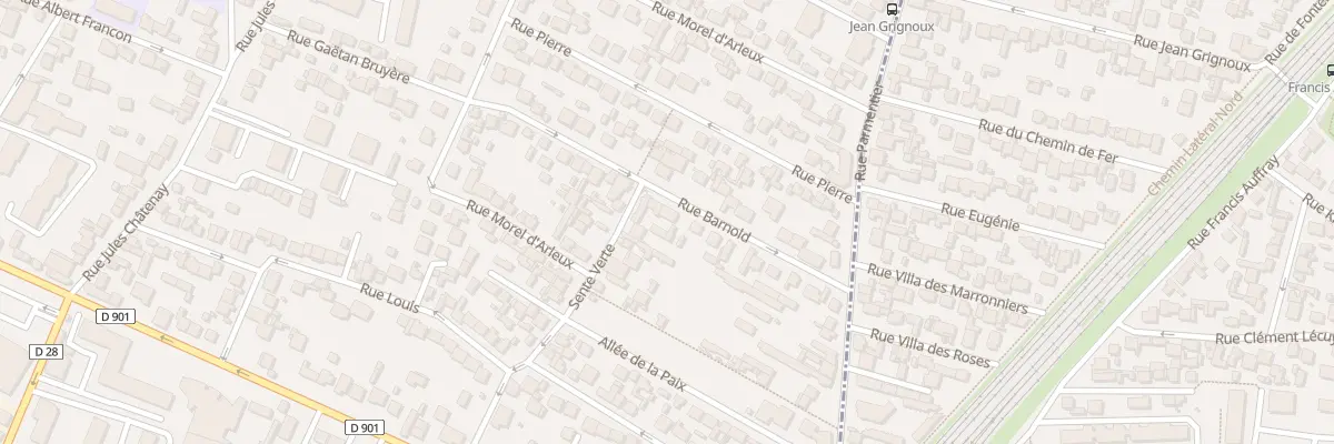 Plan du 21 Rue Barnold à Saint-Denis