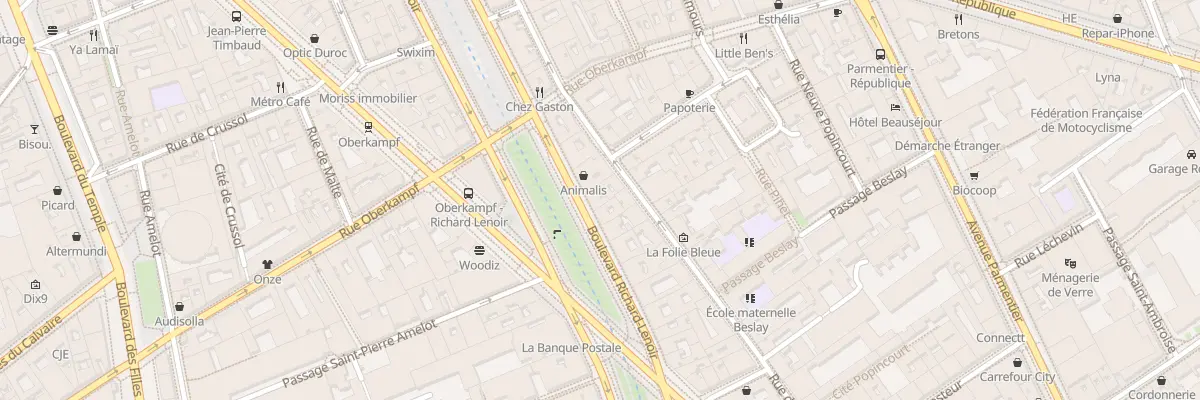 Plan du 104 Bd Richard Lenoir à Paris 11e Arrondissement