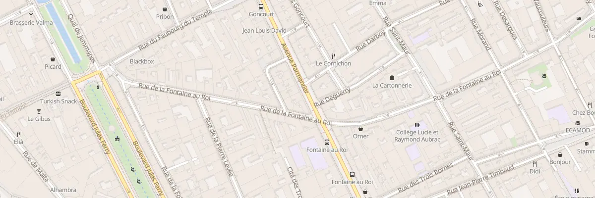 Plan du 117 Av Parmentier à Paris 11e Arrondissement