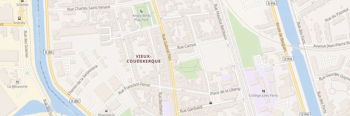 Plan du 30 Rue Gabriel Péri à Coudekerque-Branche