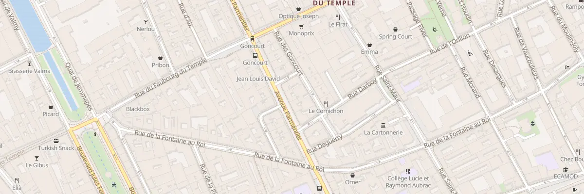 Plan du 138 Av Parmentier à Paris 11e Arrondissement