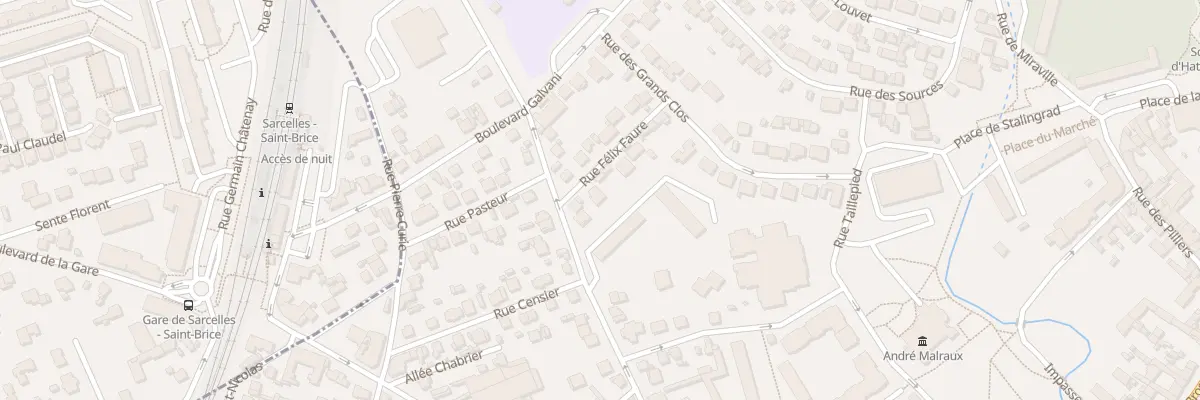 Plan du 11 Rue Félix Faure à Sarcelles