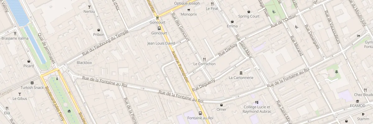 Plan du 136 Av Parmentier à Paris 11e Arrondissement