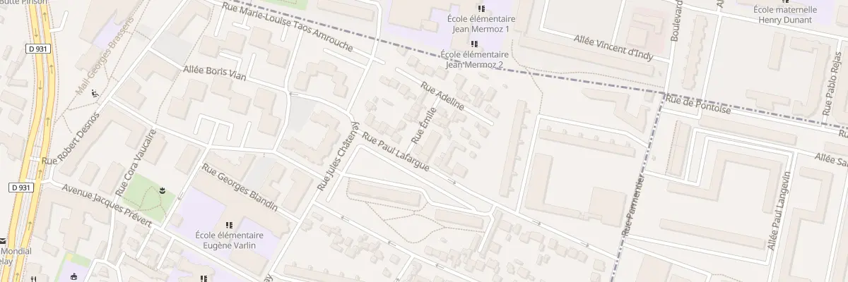Plan du 46 Rue Paul Lafargue Pierrefitte à Saint-Denis