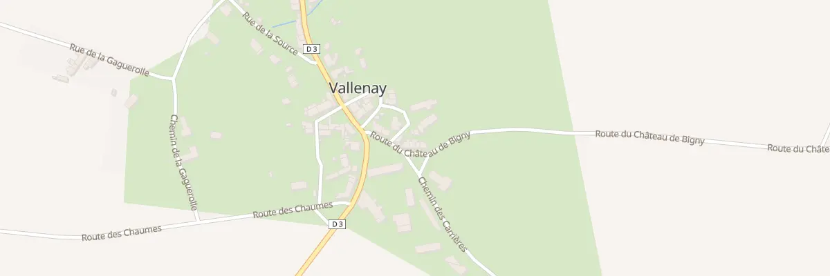 Plan du 7 Rte du Château de Bigny à Vallenay