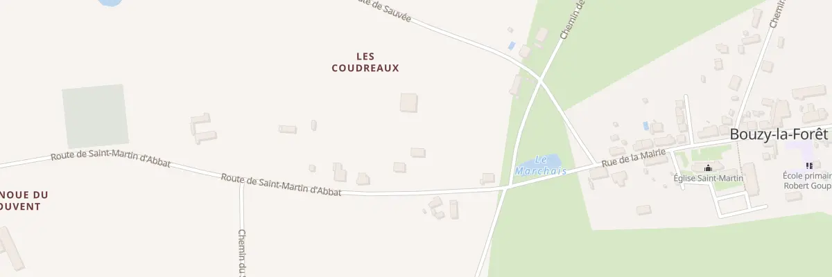 Plan du 60 Rte de Saint Martin d’Abbat à Bouzy-la-Forêt
