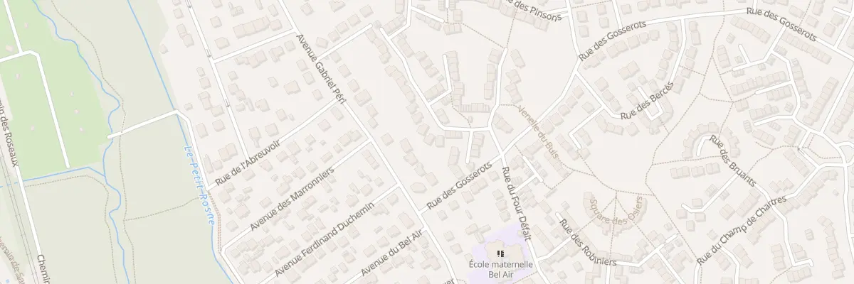 Plan du 9 Rue des Pinsons à Sarcelles
