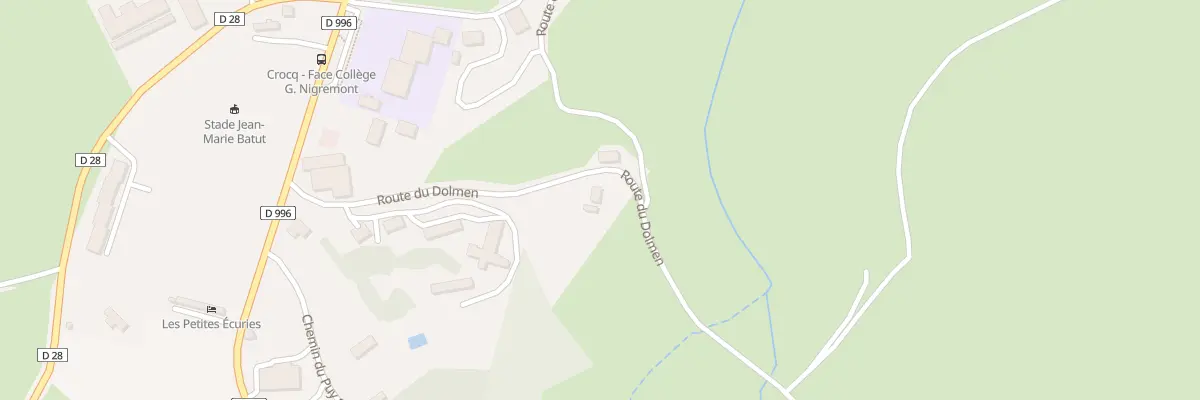 Plan du 6 Rte du Dolmen à Crocq