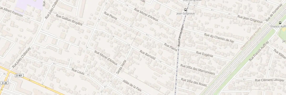 Plan du 22 Rue Barnold à Saint-Denis