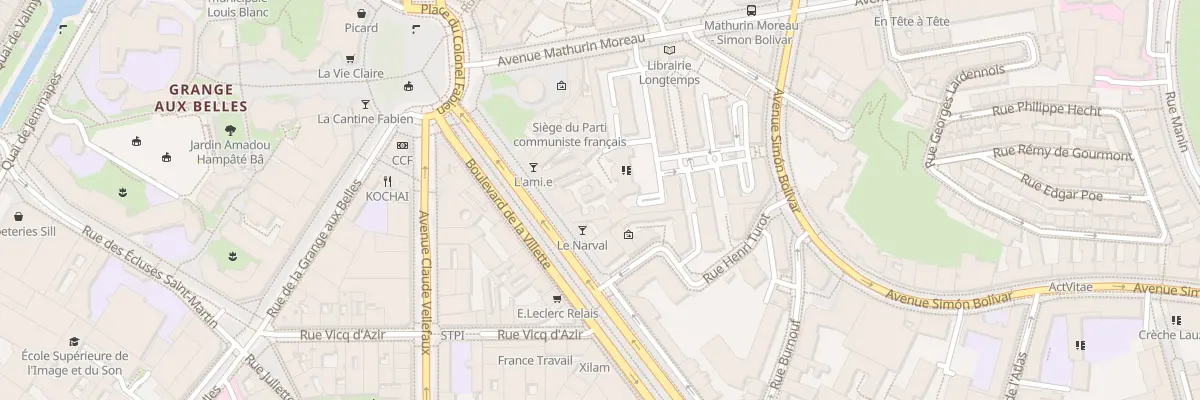 Plan du 102 Bd de la Villette à Paris 19e Arrondissement