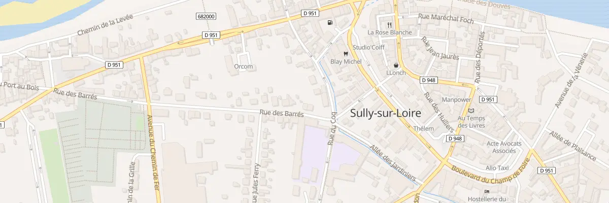 Plan du 4 Rue des Barrés à Sully-sur-Loire