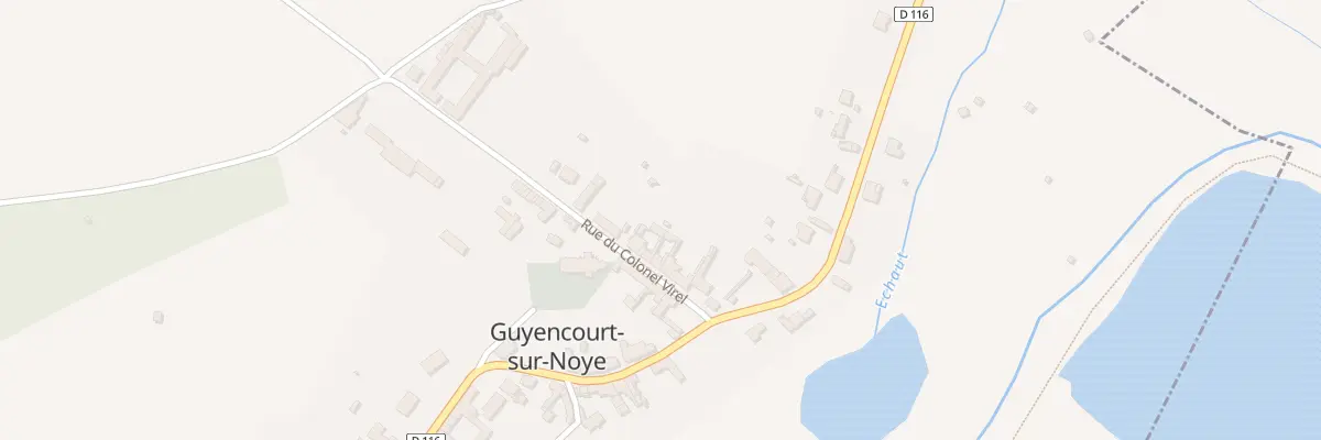 Plan du 10 Rue du Colonel Virel à Guyencourt-sur-Noye