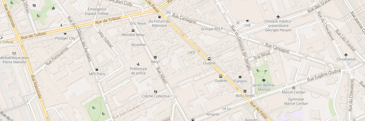 Plan du 79 Rue de Patay à Paris 13e Arrondissement