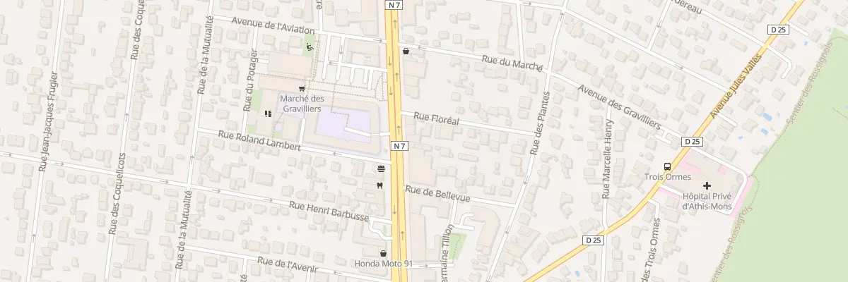 Plan du 32B Av Francois Mitterrand à Athis-Mons