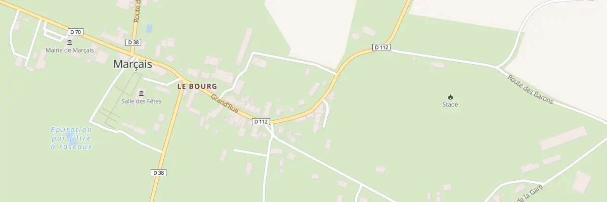 Plan de la Rue du Stade à Marçais