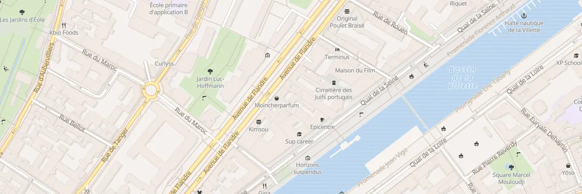 Plan du 36 Av de Flandre à Paris 19e Arrondissement