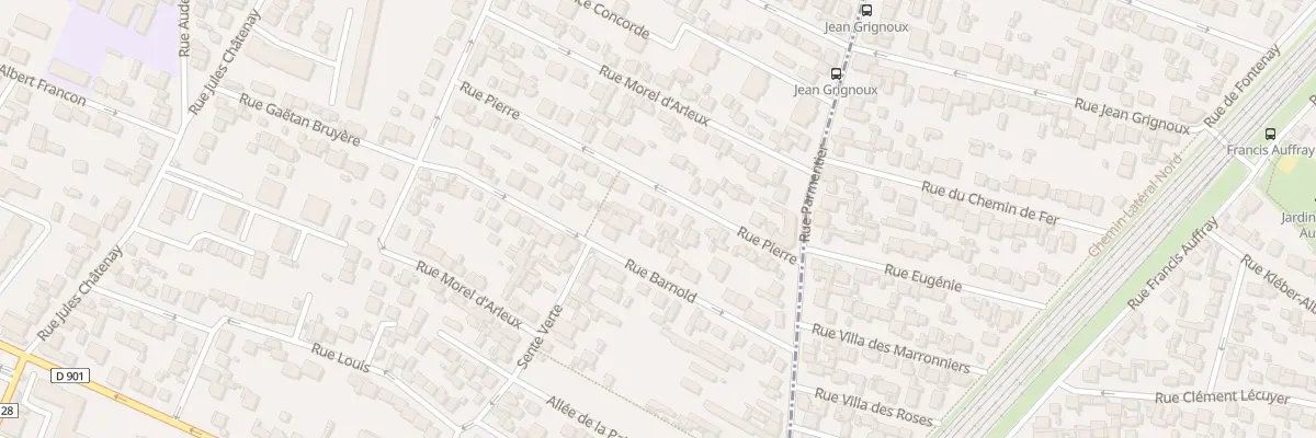 Plan du 17 Rue Pierre à Saint-Denis