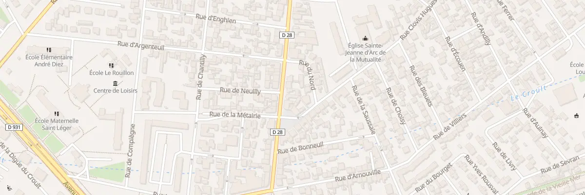 Plan du 50 Rue Henri Barbusse à Saint-Denis