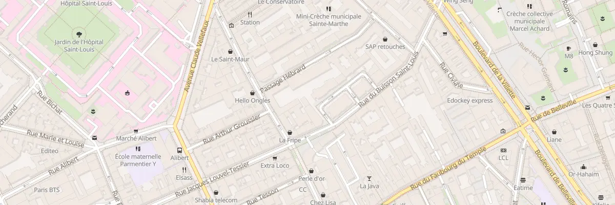 Plan du 5A Pas du Buisson Saint-Louis à Paris 10e Arrondissement