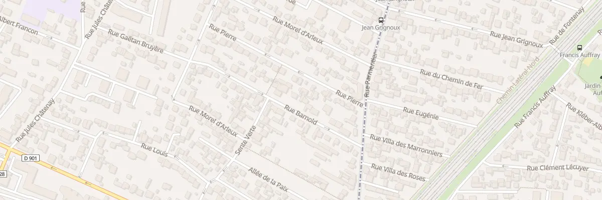 Plan du 20 Rue Barnold à Saint-Denis