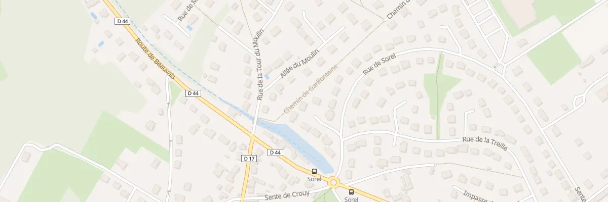 Plan du 80 Rue de Sorel à Précy-sur-Oise