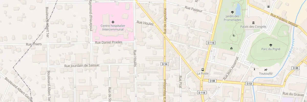 Plan du 65 Rue de la République à Mazamet