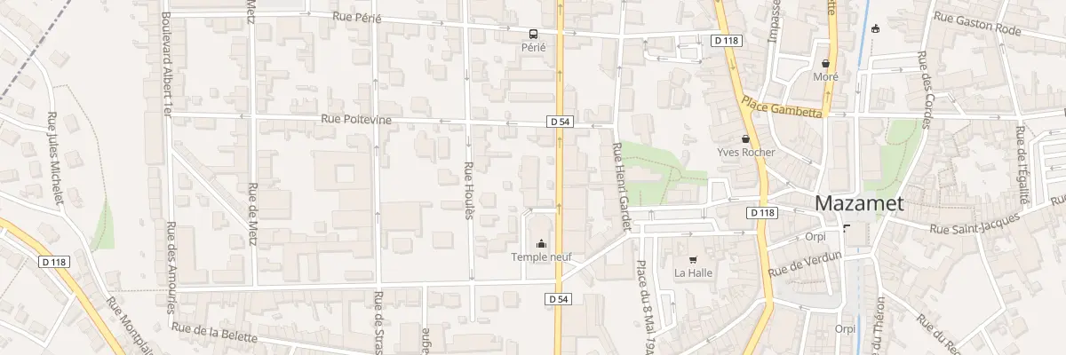 Plan du 9 Rue de la République à Mazamet