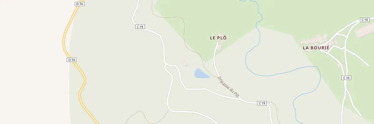 Plan du 889 Rte de Vincou à Ambialet