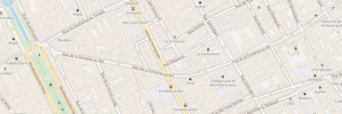 Plan du 130 Av Parmentier à Paris 11e Arrondissement