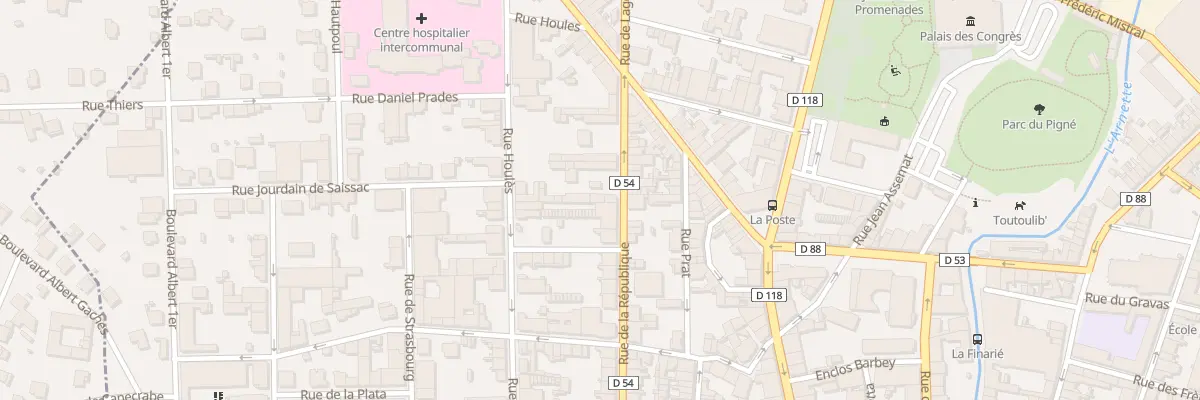 Plan du 59 Rue de la République à Mazamet