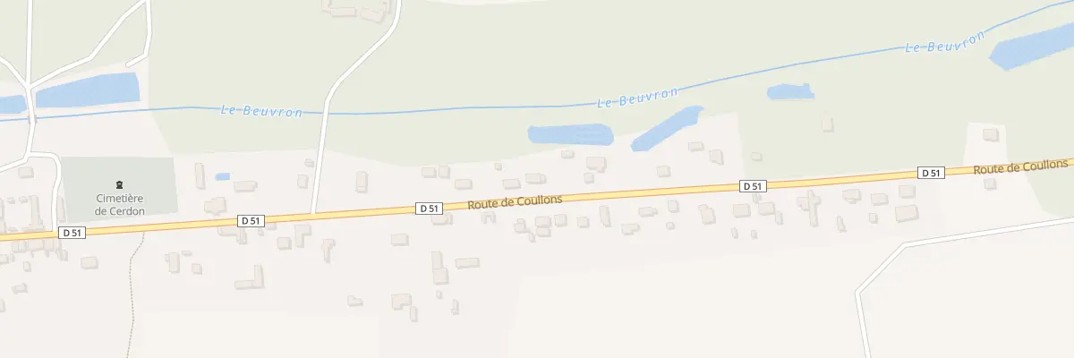 Plan du 21 Rte de Coullons à Cerdon
