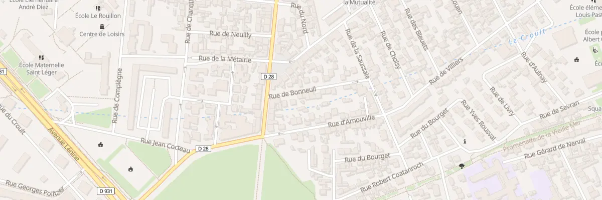 Plan du 8B Rue de Bonneuil à Saint-Denis