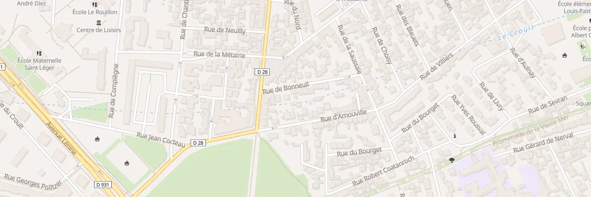 Plan du 8 Rue de Bonneuil à Saint-Denis