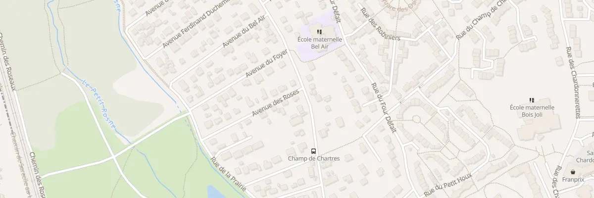 Plan du 14 Rue des Roses à Sarcelles