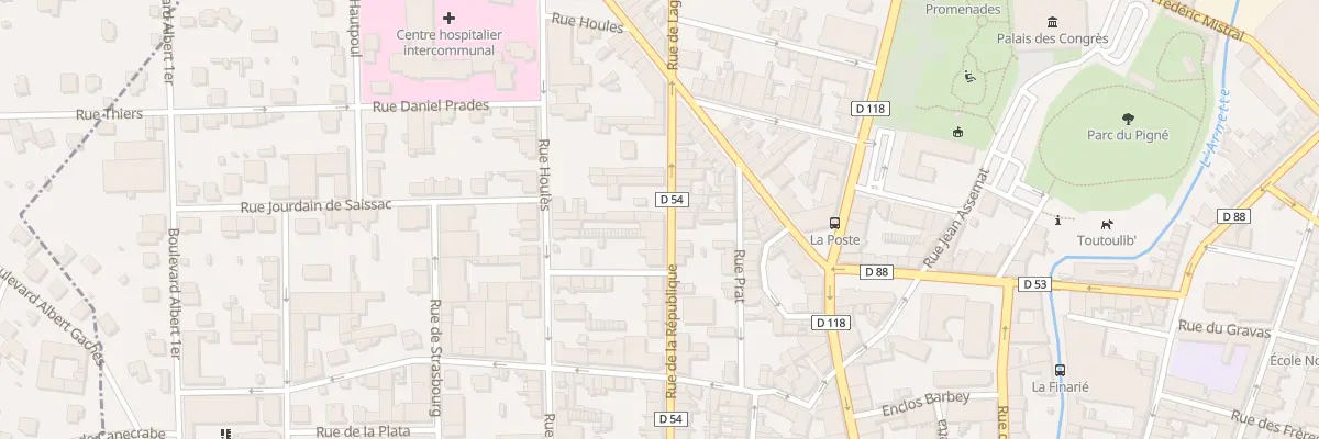 Plan du 59A Rue de la République à Mazamet