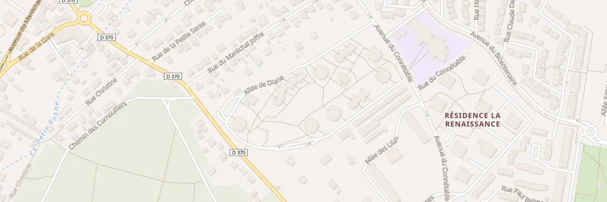 Plan du 9 All de Diane à Écouen