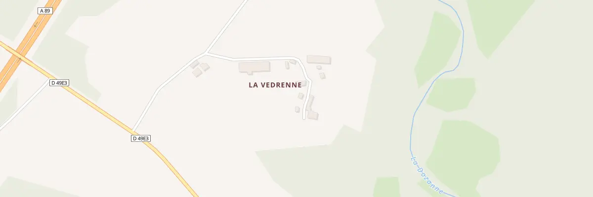 Plan du 6 La Vedrenne à Saint-Fréjoux