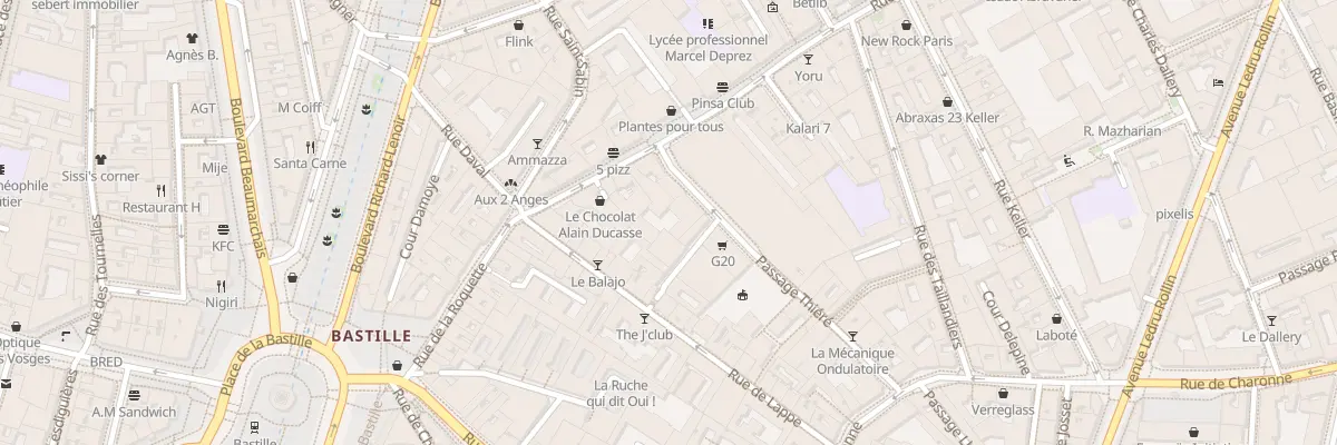 Plan du 31 Pas Thiéré à Paris 11e Arrondissement