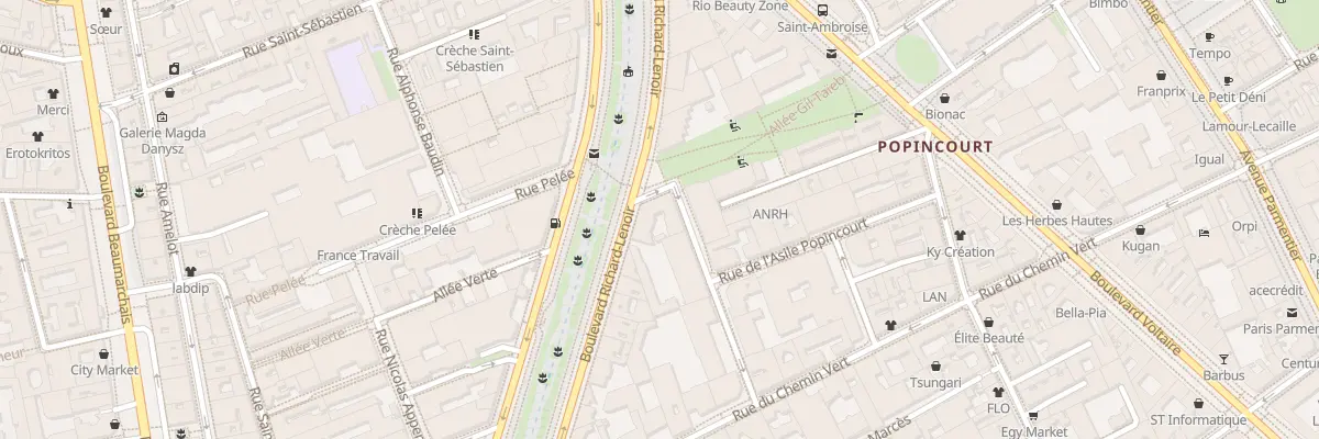 Plan du 62 Bd Richard Lenoir à Paris 11e Arrondissement